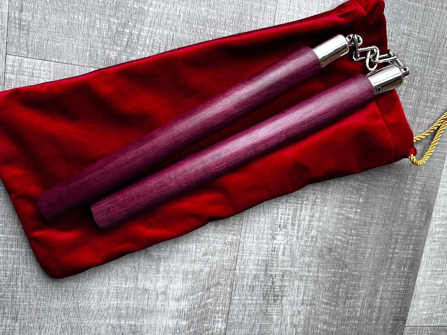 Purpleheart nunchaku