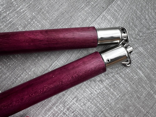 Purpleheart nunchaku