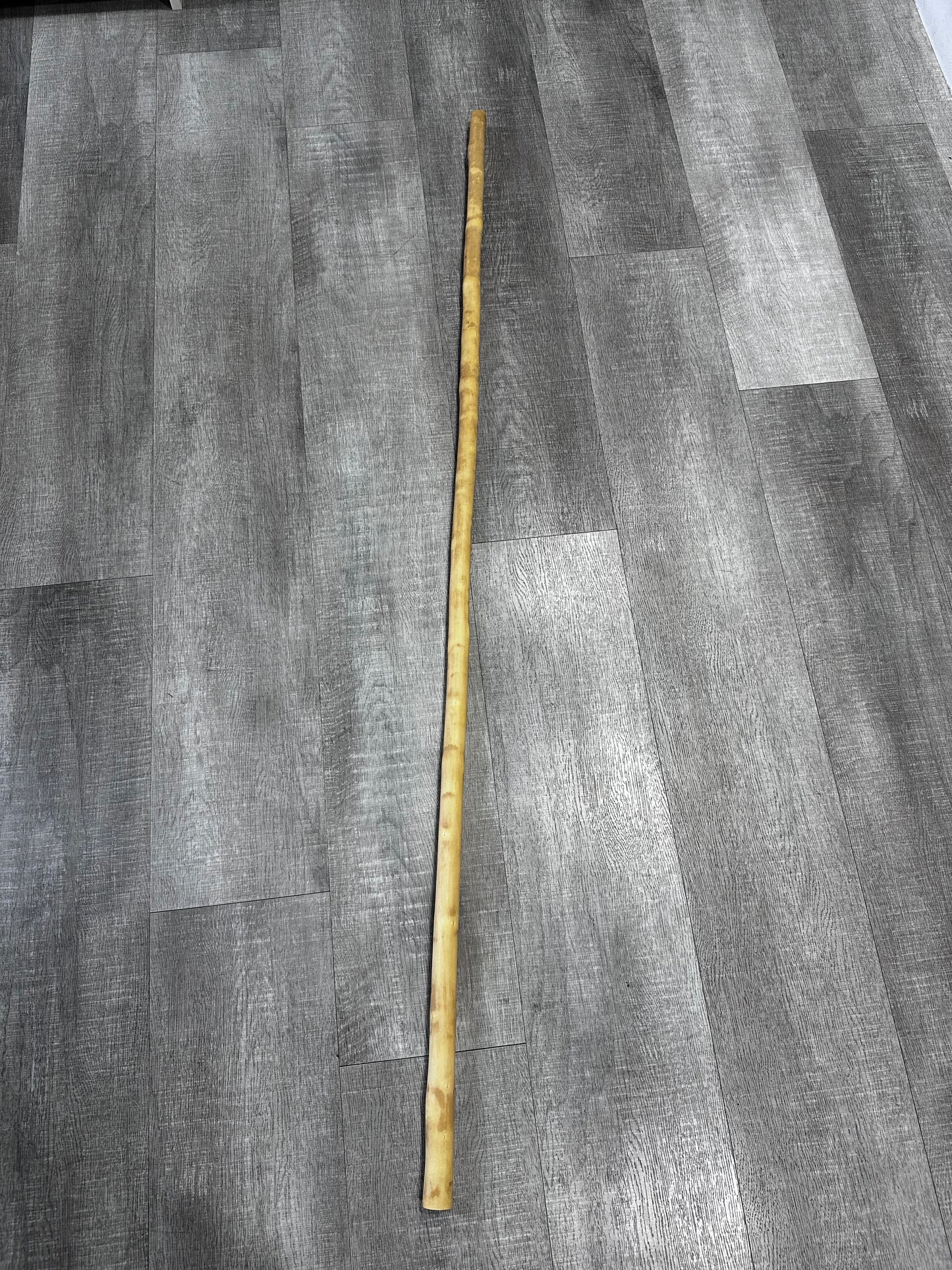 Natural White Wax Bo Staff