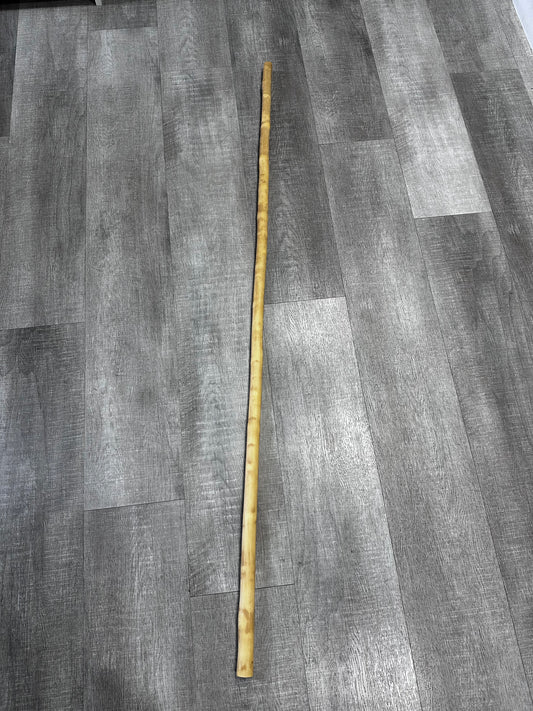 Natural White Wax Bo Staff
