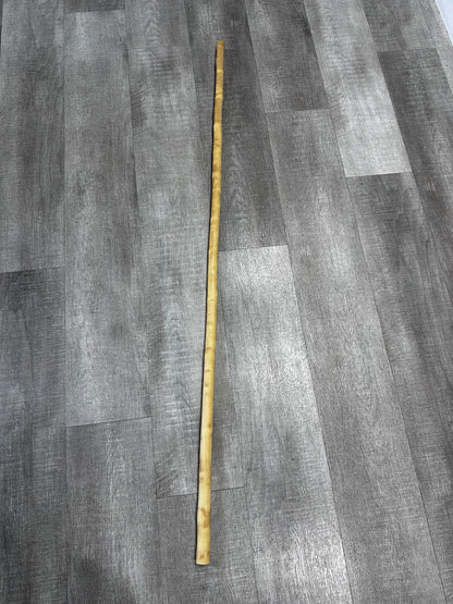 Natural White Wax Bo Staff