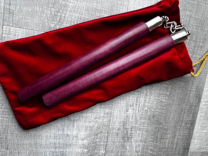 Purpleheart nunchaku