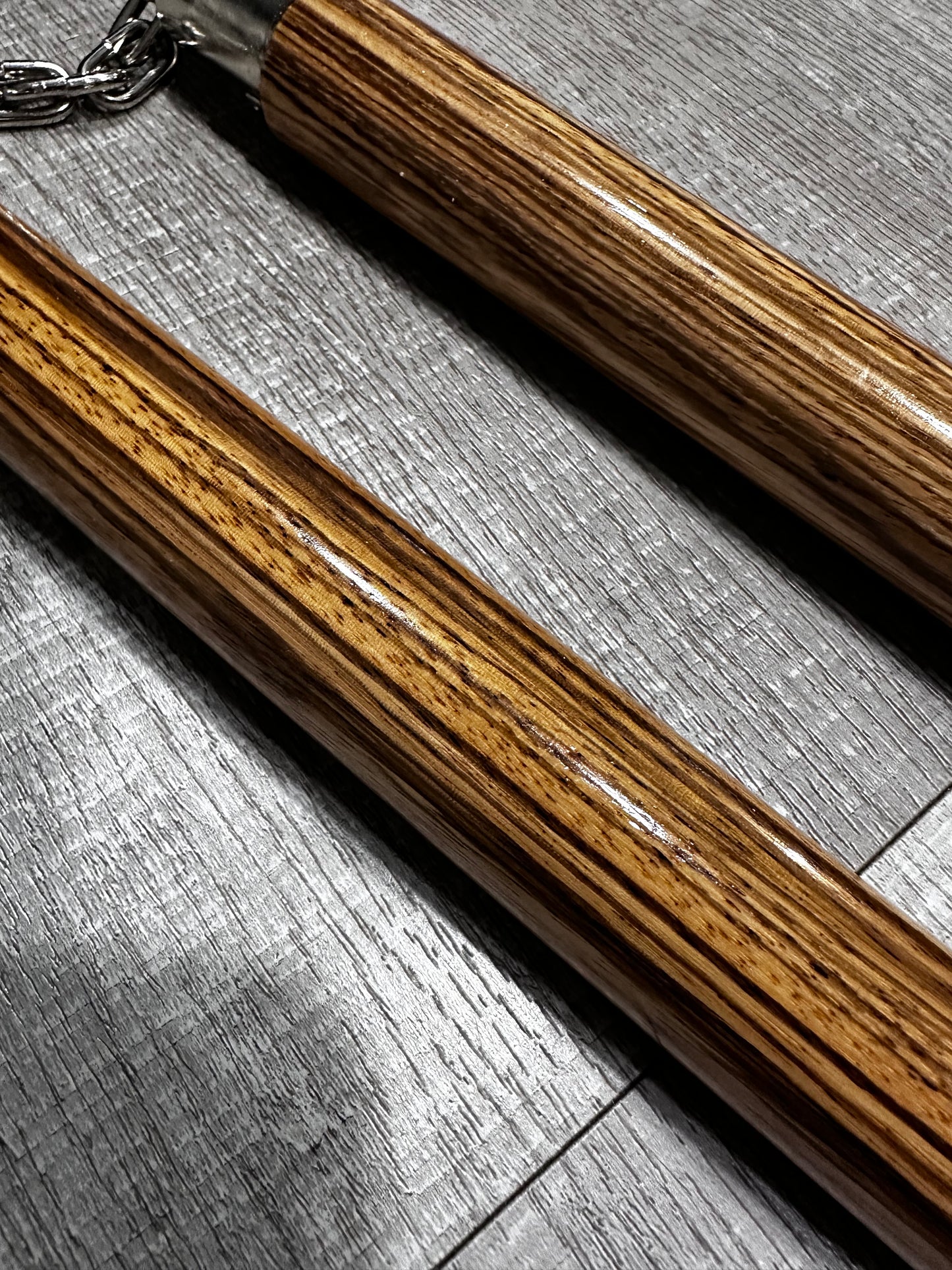 Zebra wood nunchaku